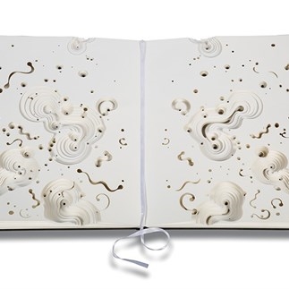 Chen Qi, Notation of Time ·Autumn Water, 2012; Handmade Book, 50cm×60cm×4cm(2)