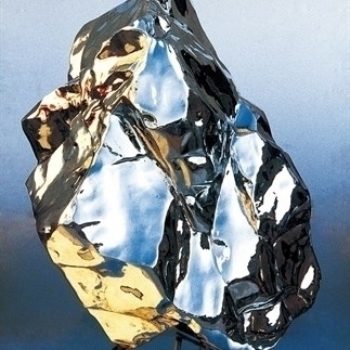 Artificial Rock No.1,  stainless steel,  80 × 50 × 60 cm 1995