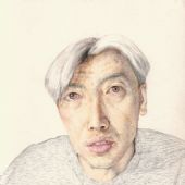 素描系列1993年25x35cm水溶性彩色铅笔、色粉笔