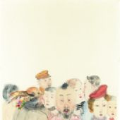 盛宴之一  230x53 cm 纸本彩墨 2007 年