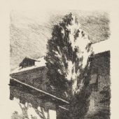 移动的阳光, 26×15cm,石版，1956