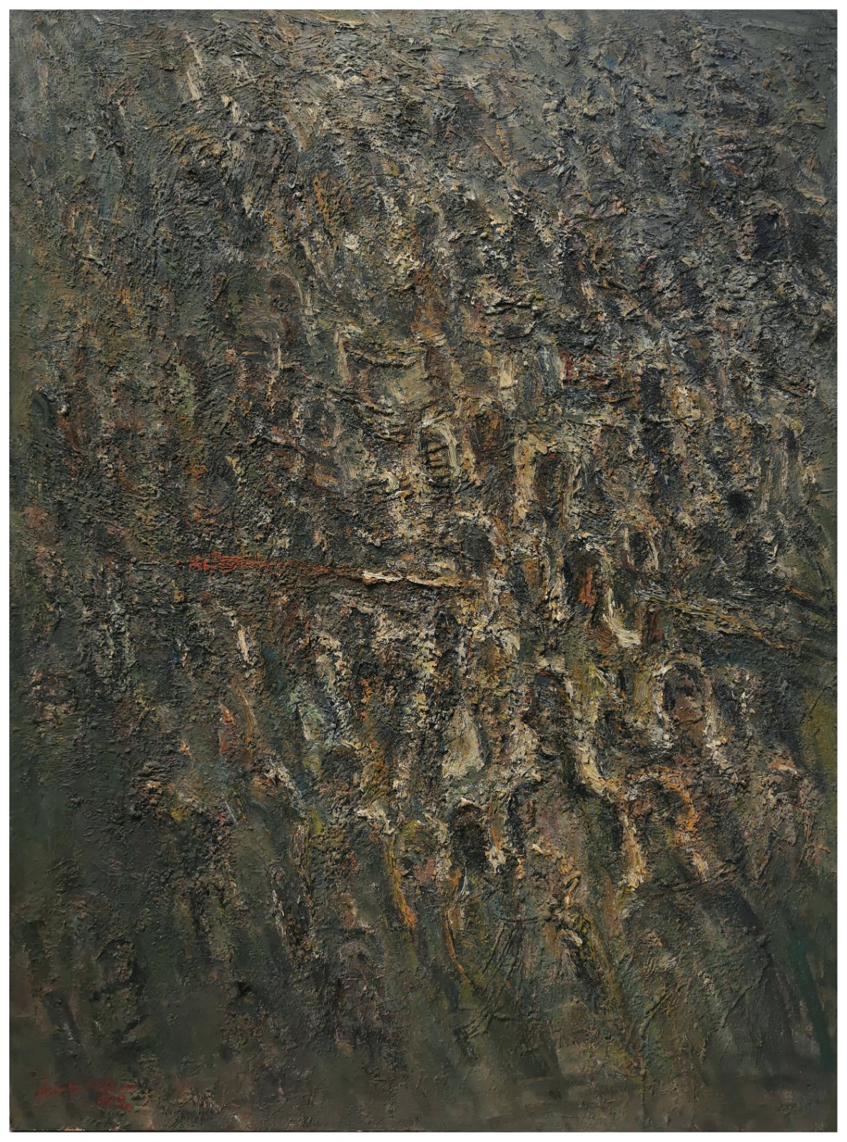 07 Huang Yong, Backlighting, 130x97cm, Oil on canvas, 1999.jpg