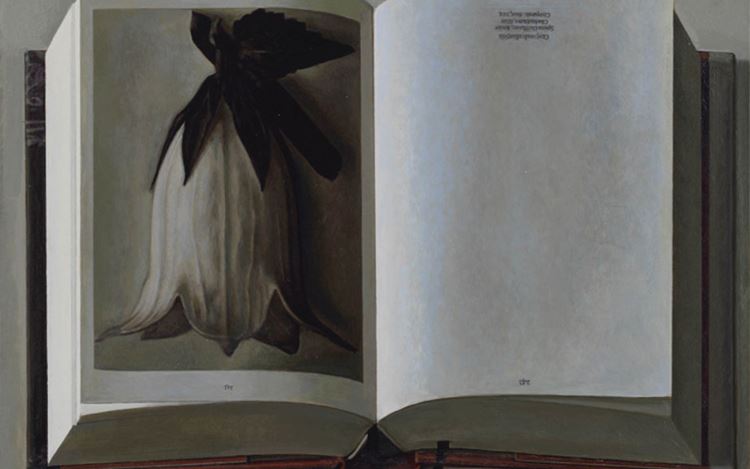 Liu Ye, Book Painting No. 21 (Karl Blossfeldt, The Complete Published Work, Taschen GMBH, 2017) (2018) (detail). Courtesy David Zwirner..jpg