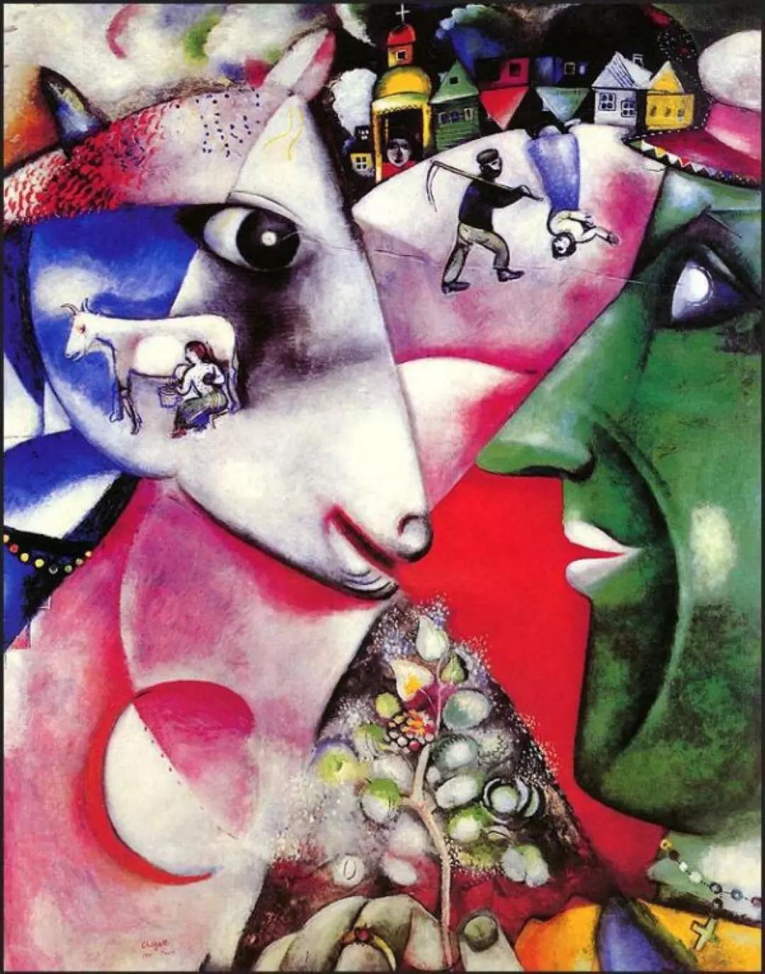 07 Marc Chagall, I and the Village, oil on canvas, 192x151cm, 1911.jpg