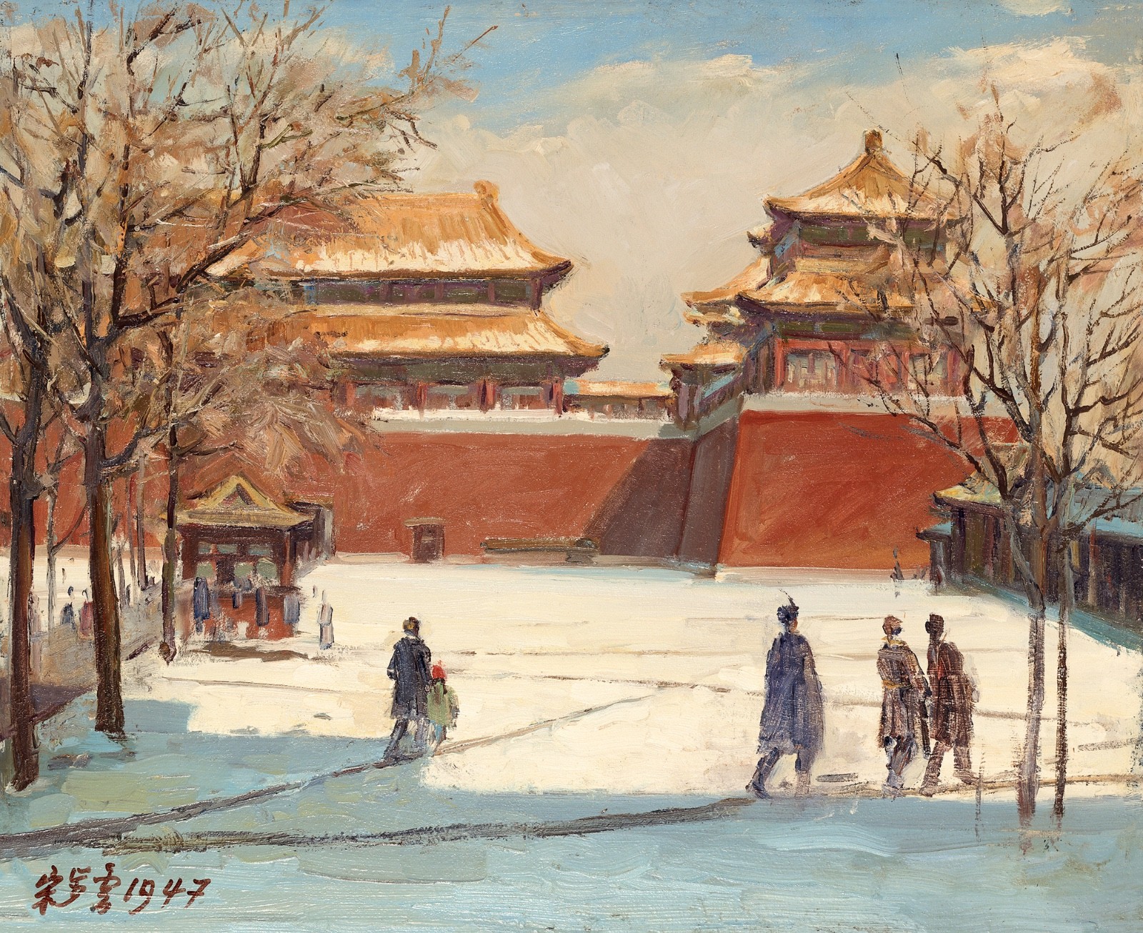 17 Song Buyun, “The Meridian Gate”, oil on wood, 46.4×56.3cm, 1947.jpg