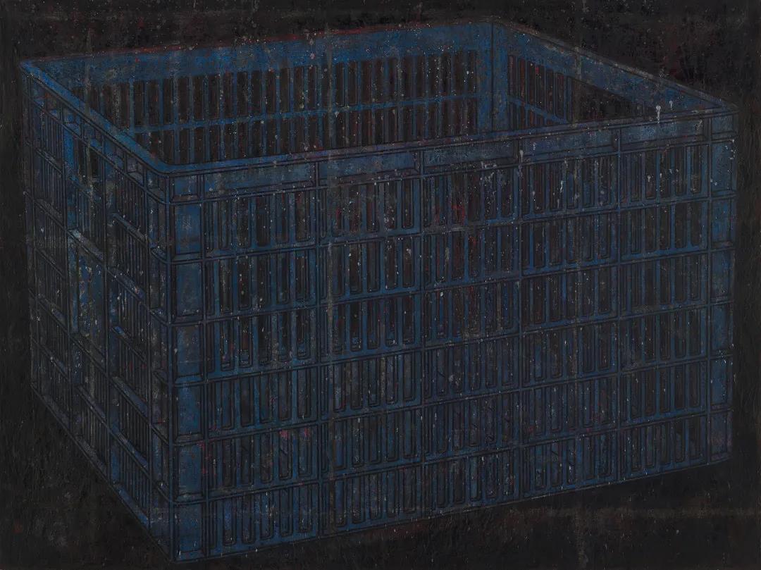 何剑，放大的篮筐，175×230cm，纸本水墨设色，2016.jpg