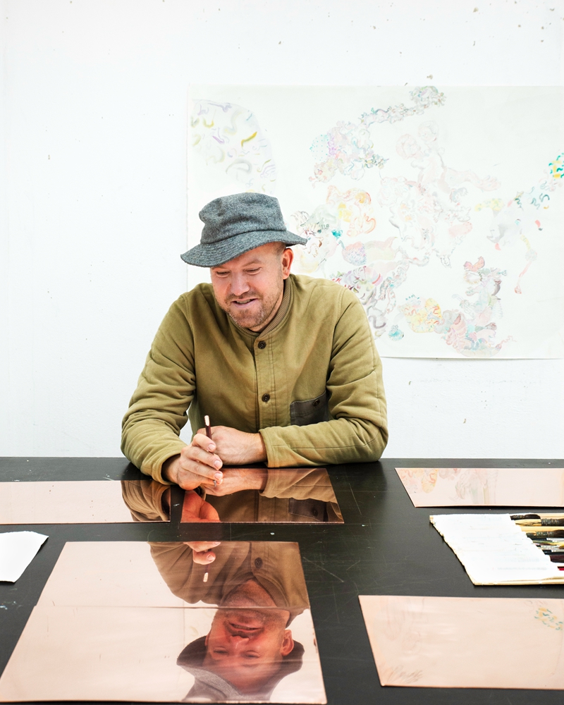 Photo of Erik Jeor in his studio.jpg