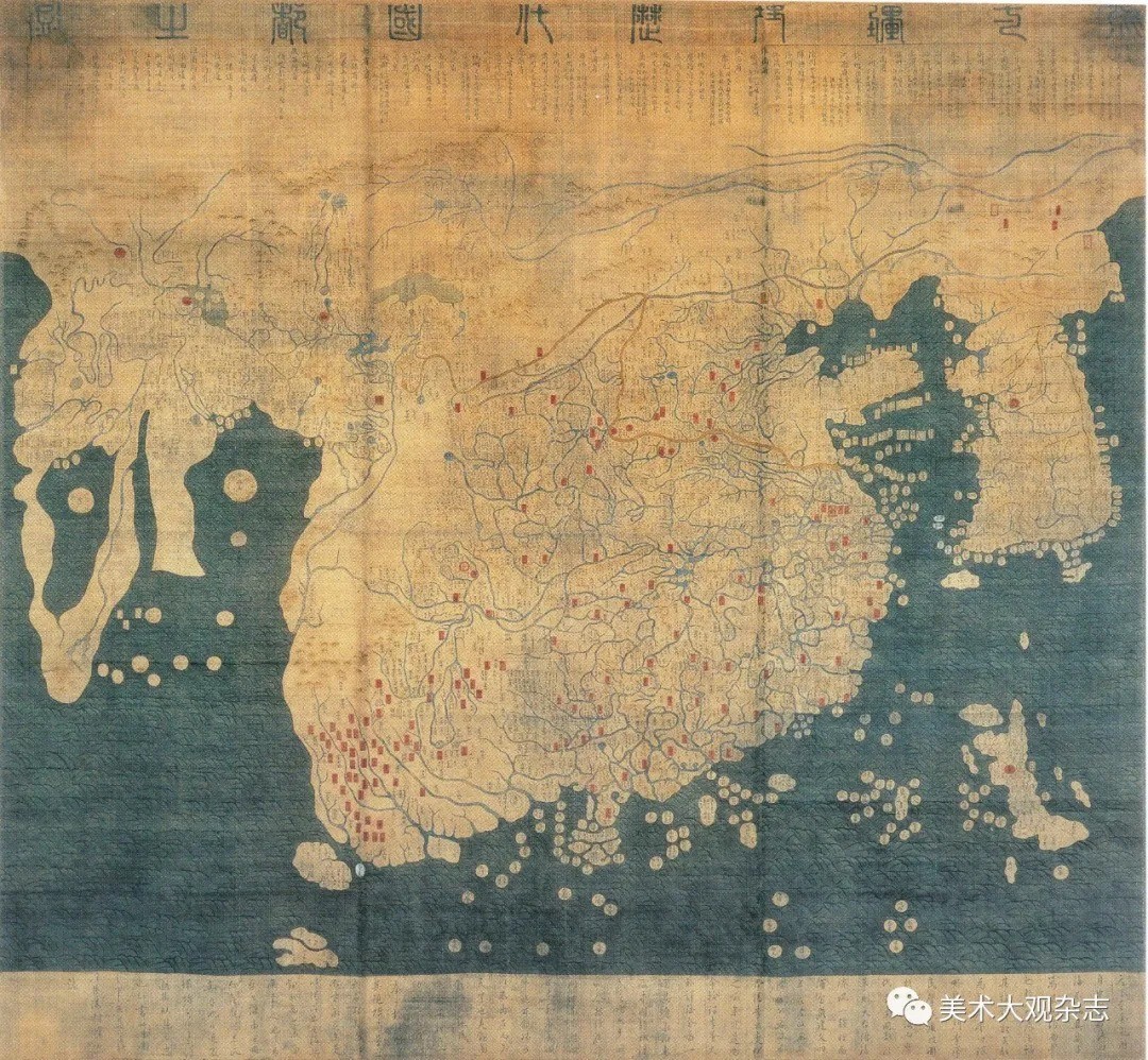 图20 混一疆理历代国都之图（摹本）164c m×171.8cm 约 1470 年  日本龙谷大学藏.jpg