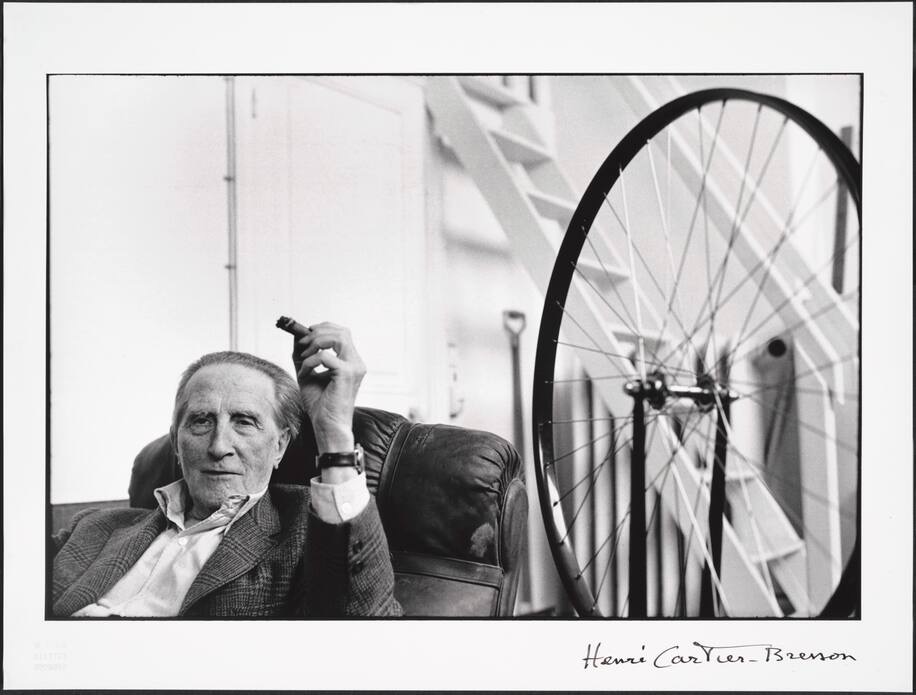 图9 布雷松，1968年（Marcel Duchamp in a 1968 photo by Henri Cartier-Bresson）.JPG