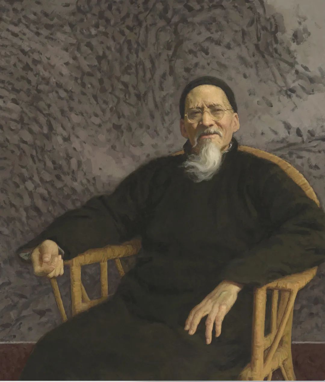 17 Jin Shangyi, “Huang Binhong in His Late Years”, 115×99cm, Oil on canvas, 1996.jpg