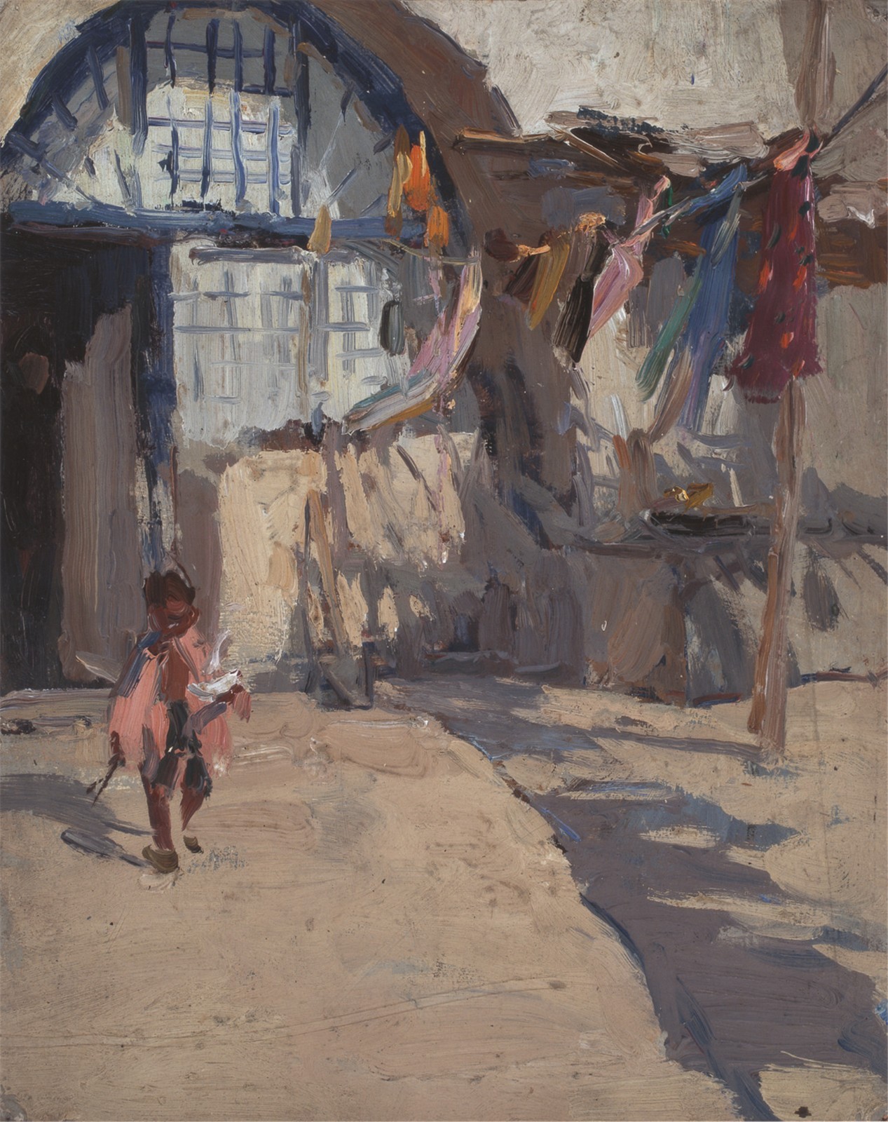 28 Zhong Han, “Sunlight in front of the Kiln”, 32×24cm, Oil on paper, 1962.jpg