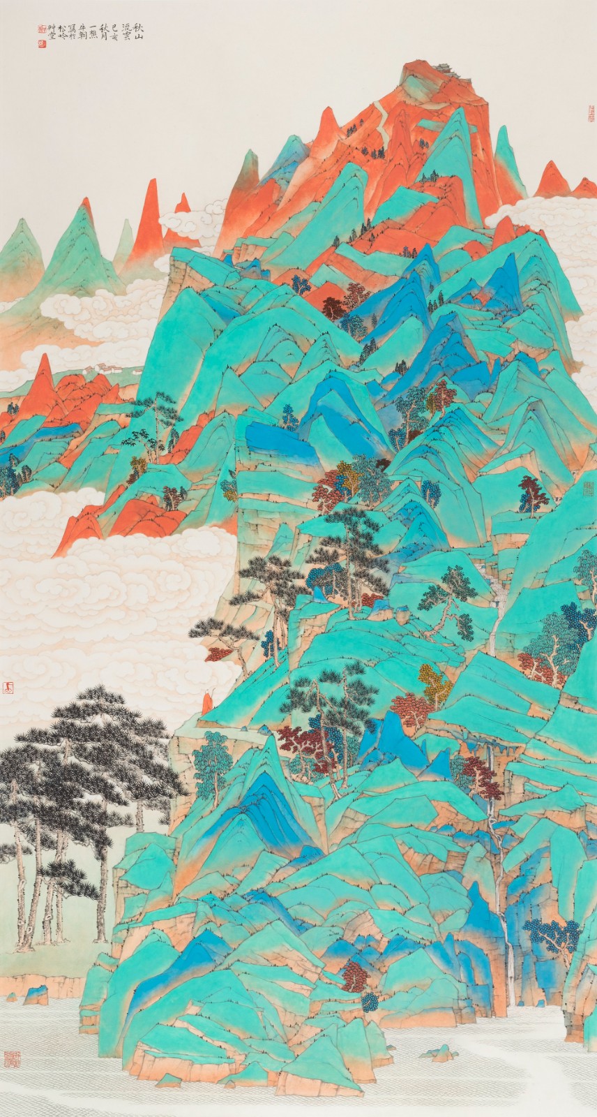 牛朝 秋山流云170x92cm 纸本设色  2019.jpg