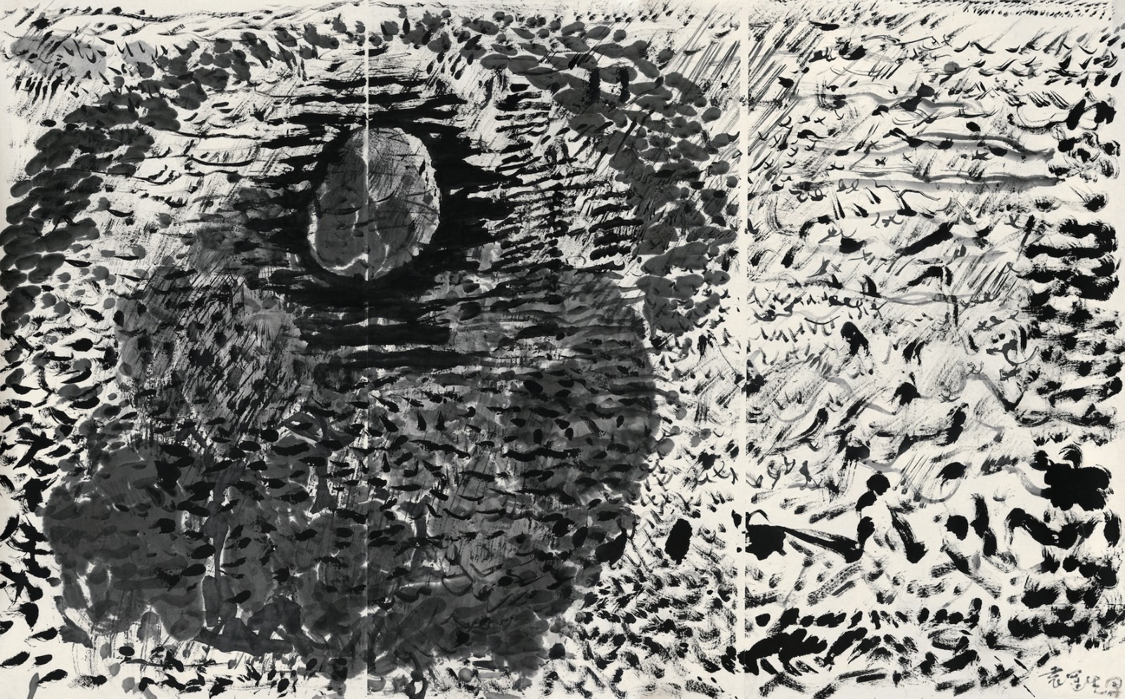 Yuan Yunsheng, The Origin of Taoism, Ink on paper, 150×250cm, 1991.jpg