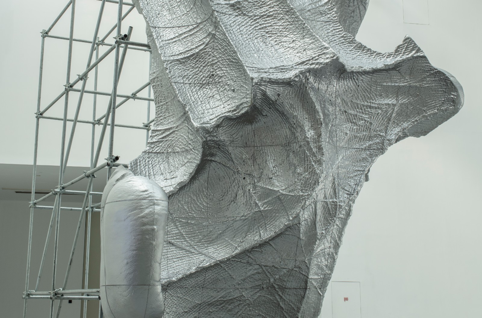 05 隋建国 云中花园—手迹3# 光敏树脂3D打印与钢架 700 cm×300 cm×600 cm 2019年于北京民生美术馆现场.jpg