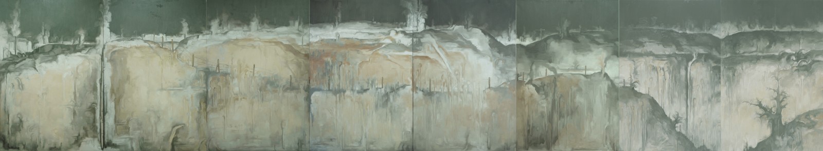 图13苏新平《风景1》Landscape No.1 布面油画300×1400cm（300×200cm×7） 2007.jpg