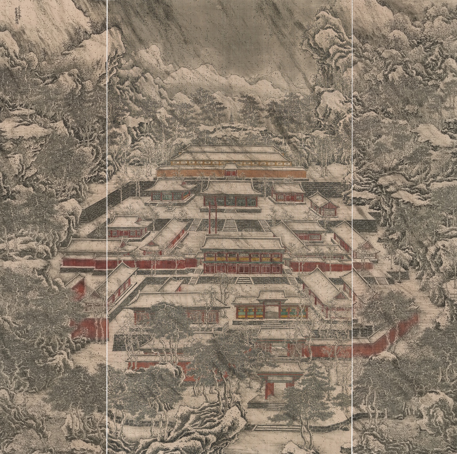 诸贤模 海印寺, 185 x 190.5cm, 绢本设色, 2019.jpg