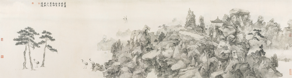 《素园风清 》牛朝  纸本水墨60×220cm 纸本墨笔 2021.jpg