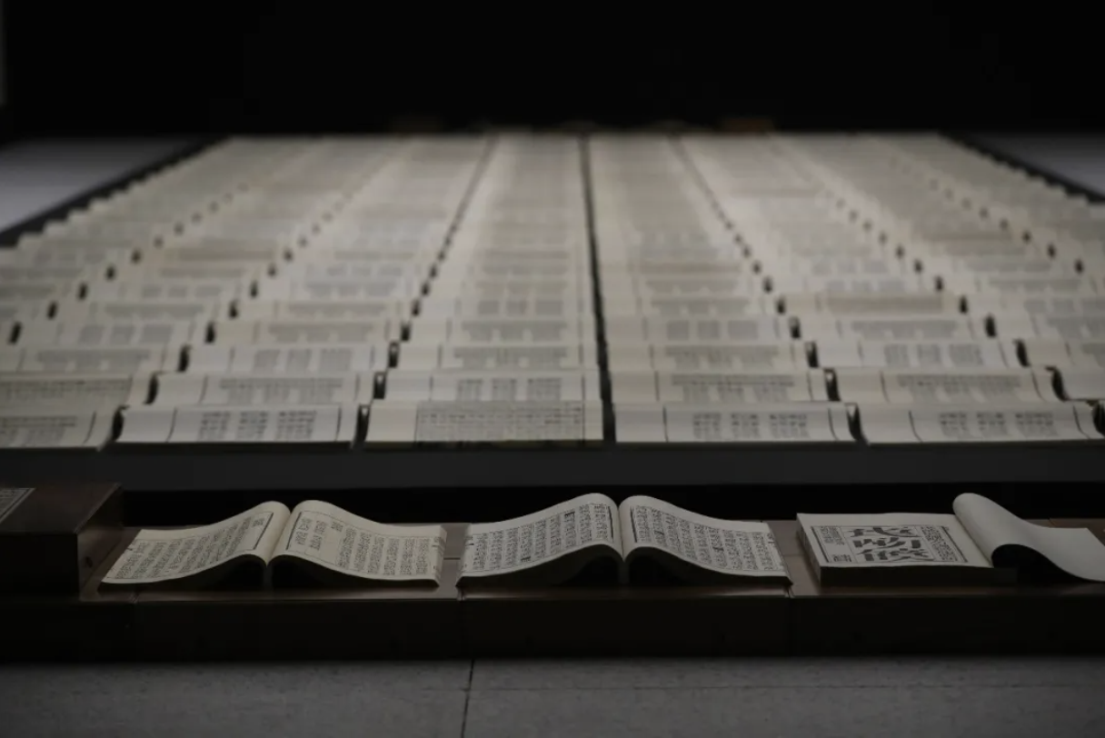 7 Exhibition View of Book from the Sky in “Xu Bing Found in Translation” at Museum of Art Pudong in 2021.png