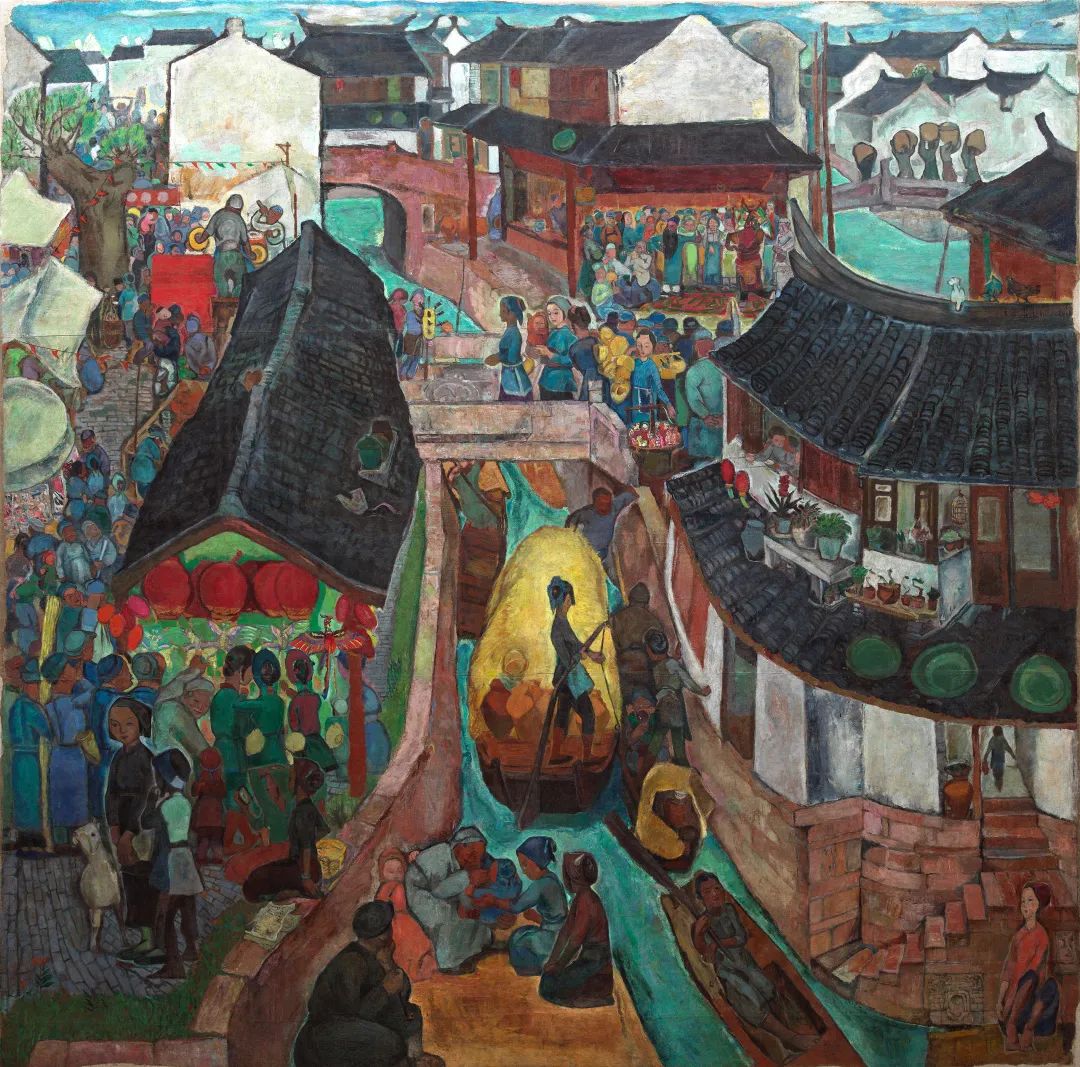 5.袁运生，《水乡的记忆》，243×245cm，1962年，此次展出为原件。.jpg