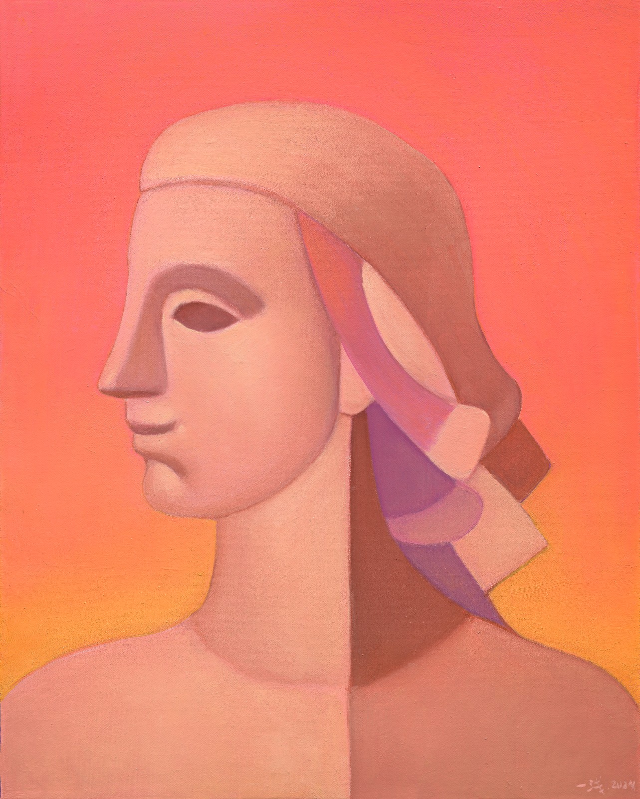 EVE-pink-01，布面油画，50×40cm，2024.jpg