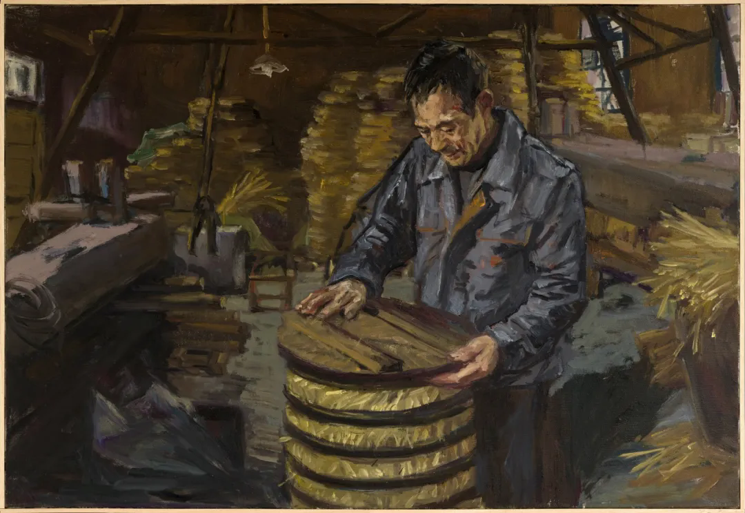 4 2024·Traditional Chinese Oil Extraction Workshop, Oil on canvas, 240×220cm, 2024.png