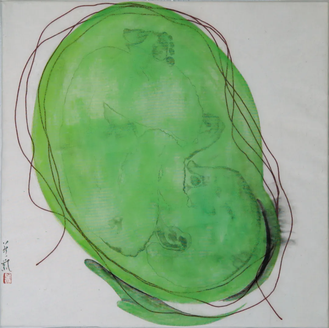 《立春》，30x30cm，综合材料，2022.bmp