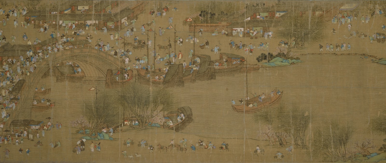 07 Ni Duan, Wonders of the Bian River (scroll, detail), Ink and color on silk, Ming Dynasty, Collection of CAFA Art Museum.jpg