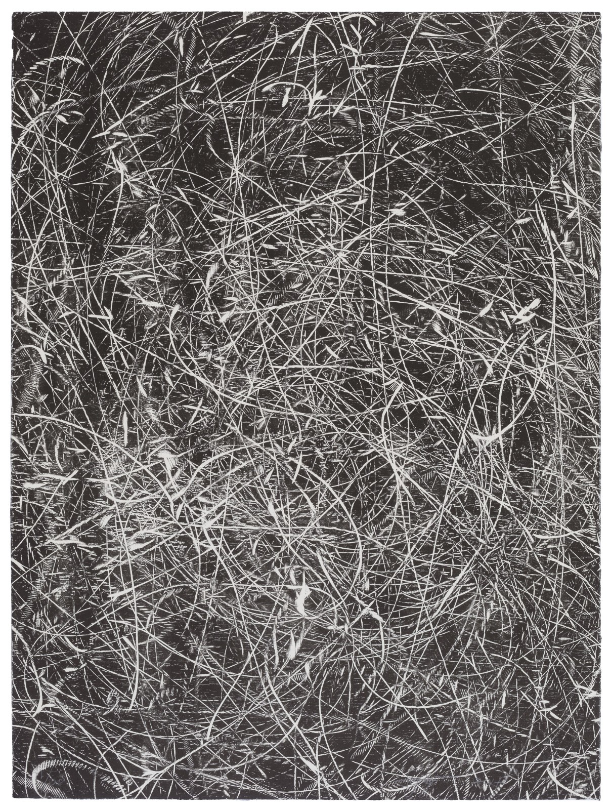 02 Sui Jianguo, Time and Wormhole 3, Black and white woodcut, 56×76cm, 2019.JPG