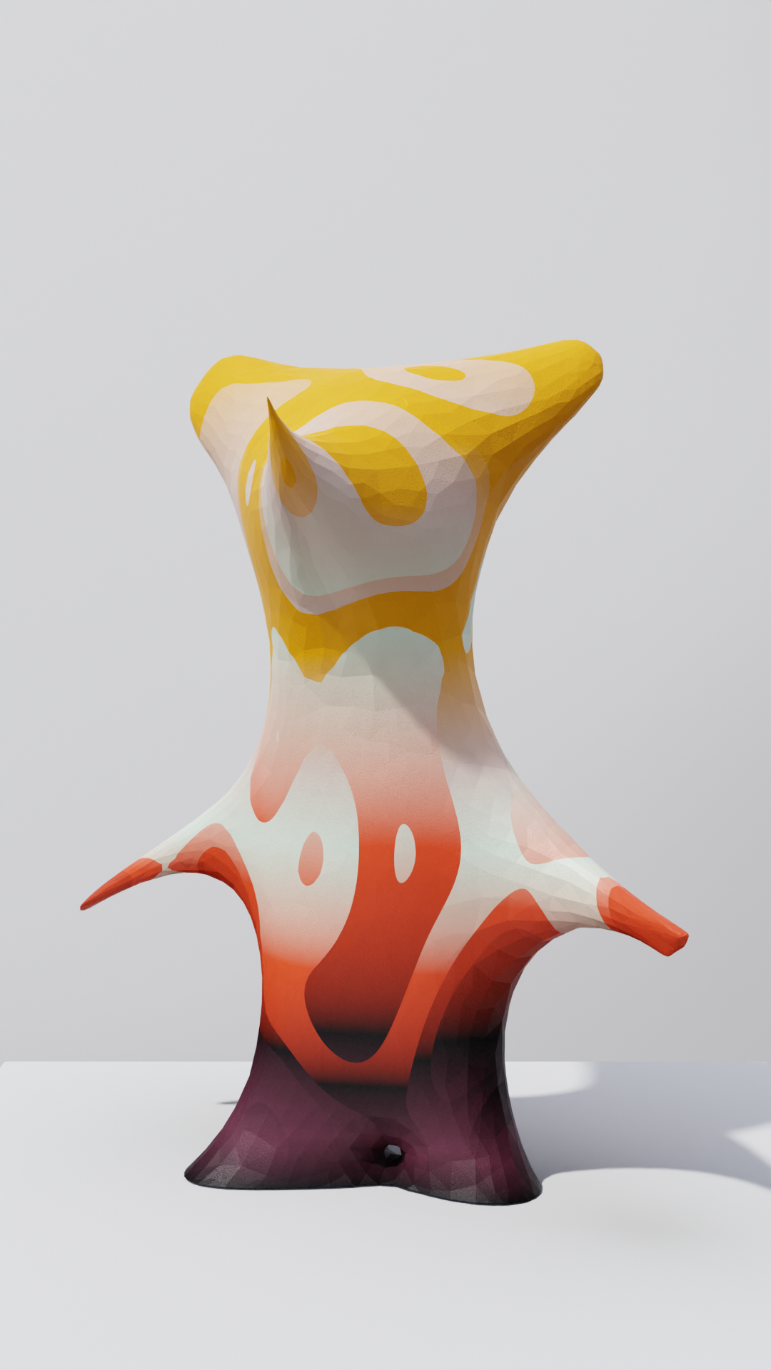 Matthew Plummer-Fernández, Metamultimouse056, 2022, 3D Prints, AI-interpolated CGI animation, H 50cm, H 25cm. Image courtesy of the artist.png