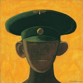 187 Tang Hui, “Protagonist Series No.2 – Northern Korean Soldier”, acrylic on canvas, 55 x 55 cm, 2000