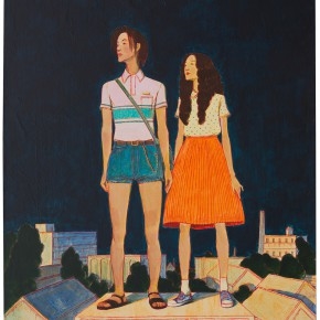 29 Tang Hui, “The Monument Series – Couples”, acrylic on canvas, 50 x 60 cm, 2013