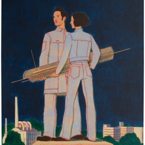 31 Tang Hui, “The Monument Series – Workers”, acrylic on canvas, 50 x 60 cm, 2013