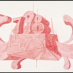 40 Tang Hui, “Shape of the Faith No.5”, watercolor on paper, 109.5 x 79 cm, 2012