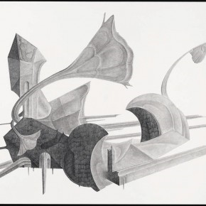 50 Tang Hui, “Shape of the Faith No.1”, pencils on paper, 109.5 x 79 cm, 2012