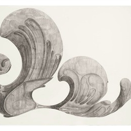 56 Tang Hui, “Shape of the Black No.1”, watercolor on paper, 328.5 x 79 cm, 2012