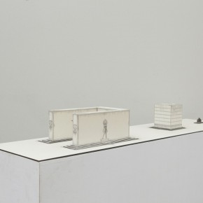 89 Tang Hui, Square Model No.2, installation, 120 x 30 x 12 cm