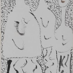 53 Zhu Zhengeng, Three Beauties Figure, 138 x 34 cm, 2011